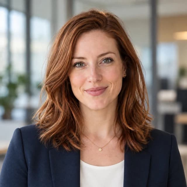 At work AI headshot example