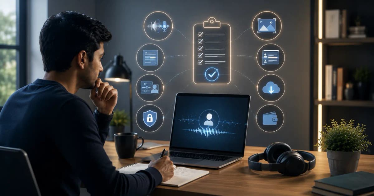 Windows candidate evaluating an AI interview assistant with a practical compatibility checklist