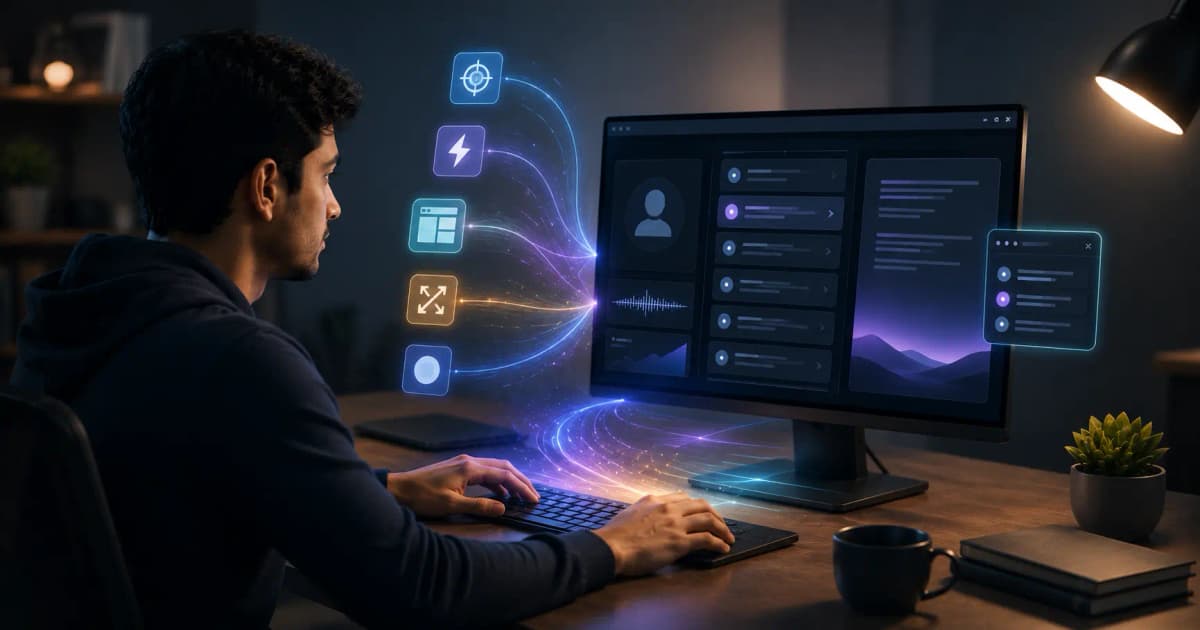 InterviewGPT compact desktop layout controlled with Windows keyboard shortcuts