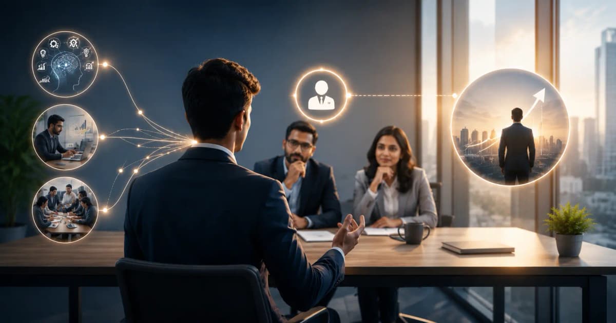 Candidate mapping job requirements to evidence for a why should we hire you answer