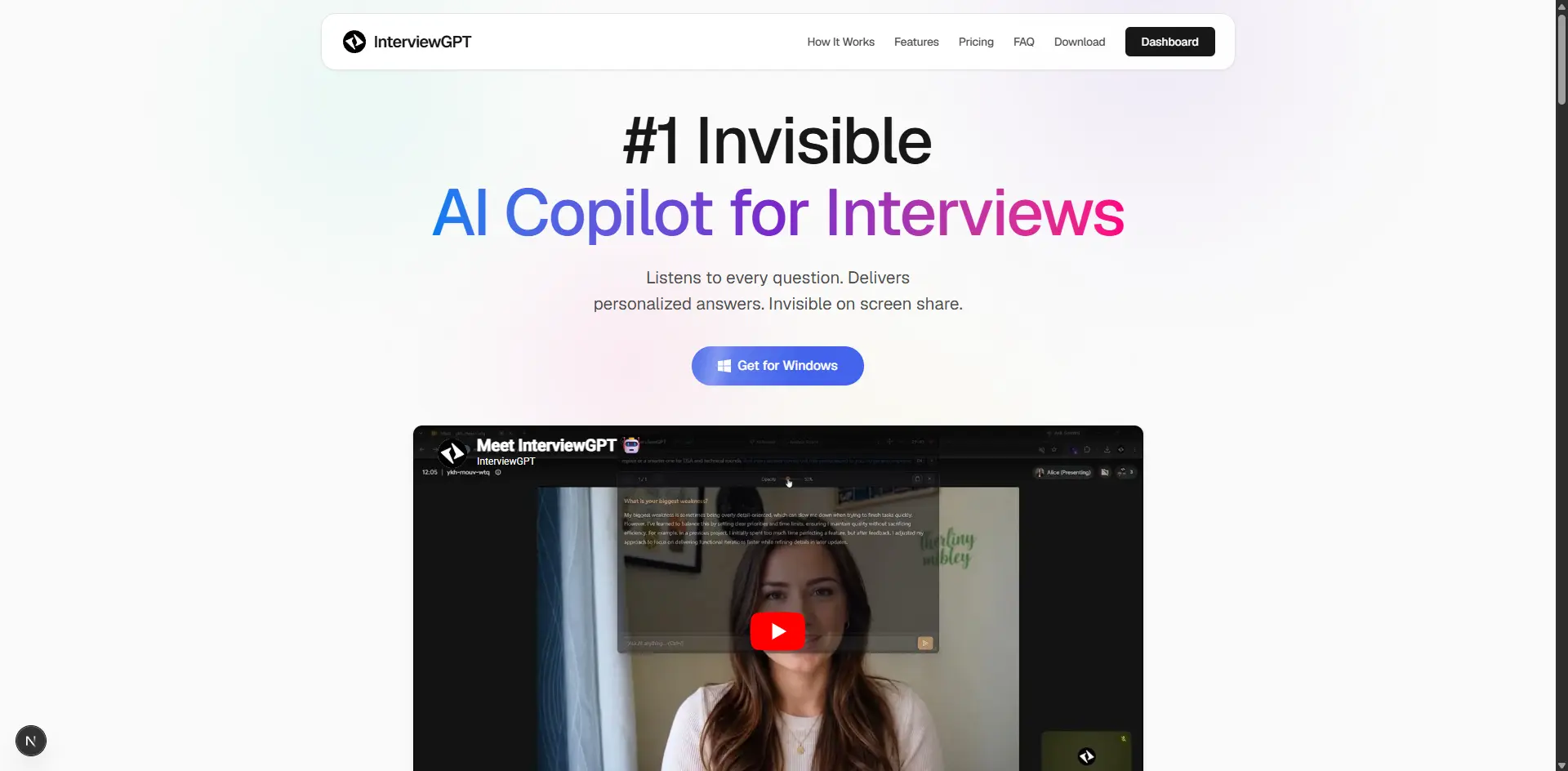 Python Dsa Tutorial InterviewGPT - #1 AI Interview Assistant
